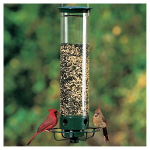 Droll Yankees Yankee Flipper Motorized Squirrel Proof Bird Feeder - Green - 21"
