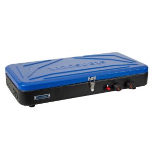 Stansport Propane Stove and Grill Combo Piezo Ignition Blue
