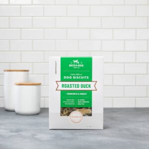 Rocco & Roxie Supply Co. Roasted Duck with Cranberries and Parsley Dog Biscuits Dog Treats - 14oz