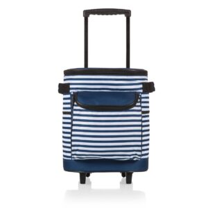 Picnic Time Rolling 26.3qt Cooler - Navy