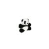 Mighty Microfiber Ball Panda Dog Toy - M