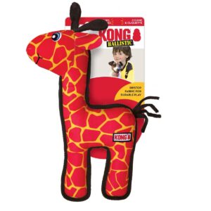KONG Ripstop Giraffe Dog Toy - Red
