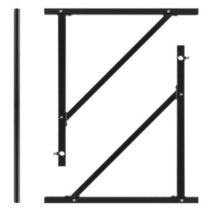 Best Choice Products 50in Wall-Mounted Home Gym Fitness Workout Pull Up Chin Up Bar w/ 500lbs Weight Capacity