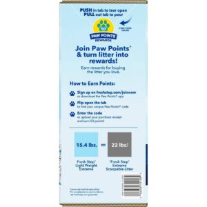 Fresh Step Lightweight Extreme Scented Litter with the Power of Febreze Clumping Cat Litter- 15.4lb