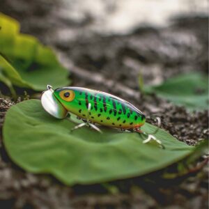Arbogast Jitterbug Clicker 1/4 oz. Topwater Fishing Lure - Black