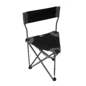 TravelChair Ultimate Slacker 2.0 Portable Outdoor Folding Stool Seat, Black