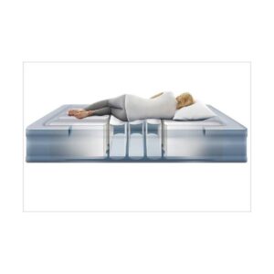 Beautyrest Lumbar Lux 3-Zone Adjustable Air Mattress with Built-in Pump - Queen