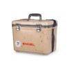 Engel 13 Quart Lightweight Fishing Dry Box Cooler with Shoulder Strap, Grassland