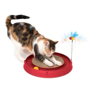 Catit Play Circuit Ball Cat Toy with Scratch Pad