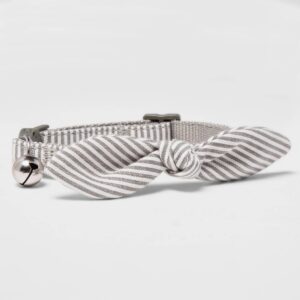 Stripe Cat Collar - Gray - Boots & Barkley™