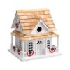 Plow & Hearth Patriotic Birdhouse with Americana Bunting