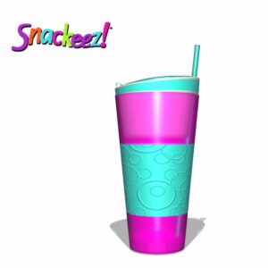 Snackeez 2-in-1 Snack & Drink Cup Blue/Green