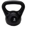 Mind Reader Kettlebell, 3 KG, Black