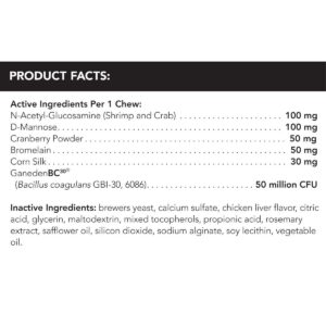 Vetriscience Laboratories UT Strength Feline Urinary Tract Support, Bite-Sized Cat Chews, 3.44-oz, 60-ct