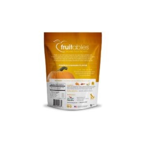 Fruitables Baked Pumpkin & Banana Flavor Healthy Low Calorie Dog Treats - 12oz