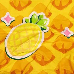 JLeisure Outdoor Blow Up Inflatable 16 Inch Deep Round Above Ground Splash Kiddie Swimming Wading Pool for Babies and Toddlers, Pineapple Print