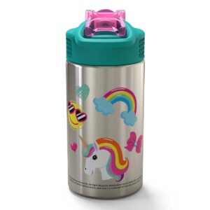 JoJo Siwa 15.5oz Stainless Steel Water Bottle Green/Pink - Zak Designs