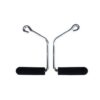 Total Gym 17500 Open Ended Durable Chrome Handles for Increased Grip with Total Gym Home Workout Machines, Black