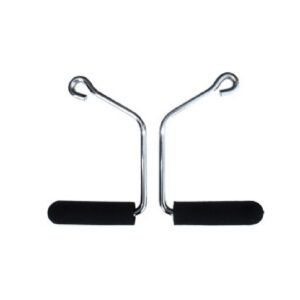 Total Gym 17500 Open Ended Durable Chrome Handles for Increased Grip with Total Gym Home Workout Machines, Black