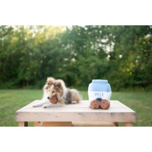 ZippyPaws Burrow Milk and Cookies Dog Toy - M