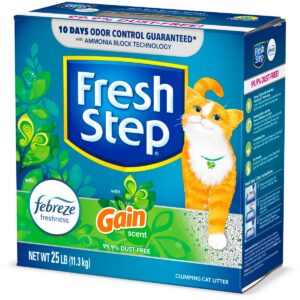 Fresh Step Febreze and Gain Cat Litter - 25lb