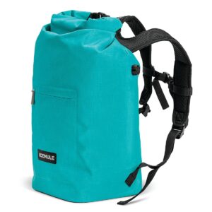 IceMule 1008-TQ Jaunt Large Collapsible Portable Soft Sided Roll Top 15 Liter 12 Can Lightweight Insulated Waterproof Leak Proof Backpack Cooler Bag