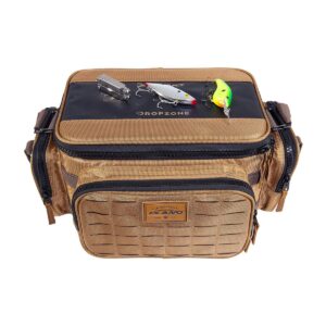 Plano Guide Series 3600 Fishing Gear Soft Tackle Box Shoulder Bag and Utility Storage Case Organizer Kit with Waterproof Phone Holder and Magnetic Top