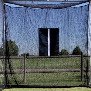 Cimarron Sports 10x10x10 Masters Golf UV Treated Net and Baffle with Golf Net Target and Frame Corner Kit