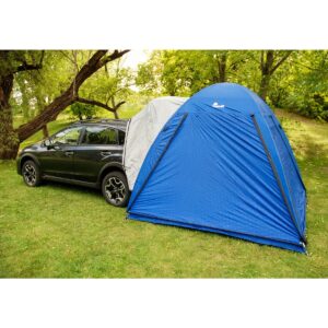 Napier Sportz Dome-To-Go Universal CUV/SUV/Van Vehicle Cargo Portable 3 Season 4 Person Outdoor Camping Ground Tent with Optional Awning, Blue/Gray