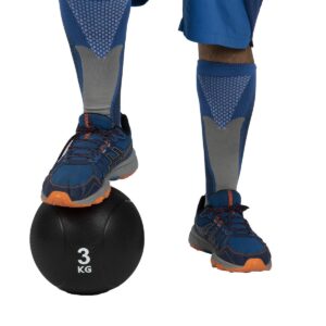 Mind Reader Medicine Ball, Black, 3 kg/6.6 lb.