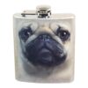 Just Funky Pug Face 7oz Flask