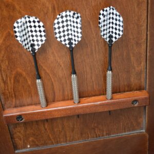 Hathaway Brookline Electronic Dartboard Cabinet Set - Walnut