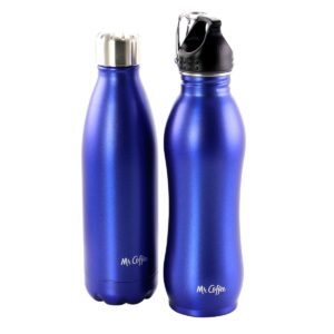 Mr. Coffee Luster Hydration 2 Piece Stainless Steel Thermal Hydration Bottle Set