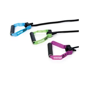 Escape Fitness Lightweight Multi Function Elastic Power 03 Tubes for Conditioning, Flexibility, and Cardio, Blue