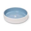 2Cup Cat & Dog Dish Bowl with Debossed & Resist Pattern - Thirsty - Blue & White - Boots & Barkley™