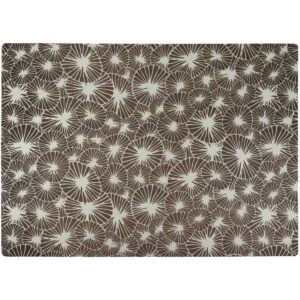 Drymate Cat Litter Trapping Mat - Flowers Gray
