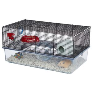 Ferplast Favola 57901470US2 Large Multi-Level Hamster Cage with Water Bottle, Food Dish and Hamster Hide-Out