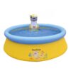 JLeisure Sun Club 12011 5 Foot x 16.5 Inch 1 to 2 Person Capacity Sea Otter Spray 3D Above Ground Kid Inflatable Outdoor Swimming Pool