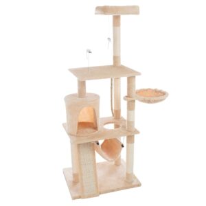 Pet Pal 4-Tier Cat Tower and Kitty Condo, Gray