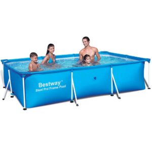 Bestway 9.8' x 6.7' x 26" Deluxe Splash Kids Ground Swimming Pool (Pool Only)