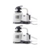 Intex 2800 GPH Above Ground Pool Sand Filter Pump with Automatic Timer (2 Pack)