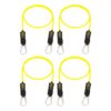 Bodylastics BLCOMP08 High Quality 3 Pound Full Body Anti Slip Resistance Clip Band Fitness Weight with Durable Patented Locks, Yellow (4 Pack)