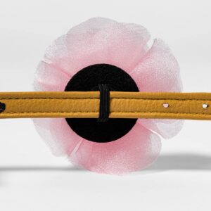 Chiffon Flower Dog and Cat Collar Slide - 3.5" - Pink - Boots & Barkley™