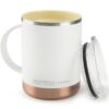 ASOBU Ultimate stainless steel coffee mug - White