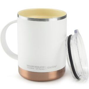 ASOBU Ultimate stainless steel coffee mug - White