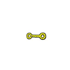 Tuffy Ultimate Tug-O-War Print Dog Toy - Yellow
