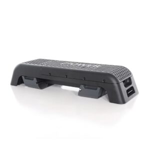 Power Systems Multi Functional Fitness Weight Bench Step Deck with Non Slip Surface for Full Body Home Exercise, Gym Cardio, and Strength Workouts