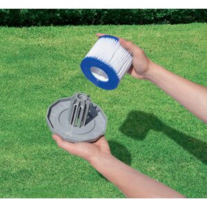 Filter Cartridge Bundled w/ Vinyl Round Cover & Inflatable Kid Swimming Pool