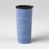19oz Stainless Steel Vacuum Coffee Tumbler with Slide Lid Crayon Texture - Room Essentials™