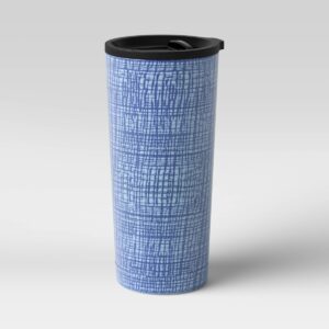 19oz Stainless Steel Vacuum Coffee Tumbler with Slide Lid Crayon Texture - Room Essentials™